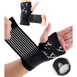 Polsbrace I Polssteun I Polsbeschermer I Sportbrace Pols I Polsstabilisator I Pols Bandage Met Klittenbandsluiting I 1 Stuk I Zwart