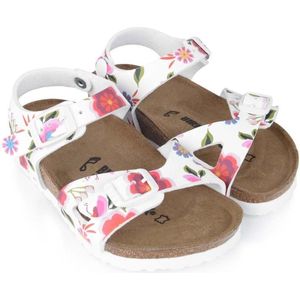 Birkenstock Rio China Flowers White maat 25