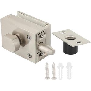 Glazen Deurklink Messing + Zinklegering Deurslot 8-12 mm Dikte Vloervergrendeling Slotbout Grondslot Voor Badkamer Toilet Winkel Kantoor
