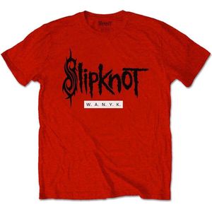 Slipknot - WANYK Heren T-shirt - XL - Rood