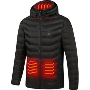 Livano Verwarmde Jas - Heating Jacket - Thermo Jas - Elektrische Kleding - Jas Met Verwarming - Met Capuchon - Heren - Maat XL