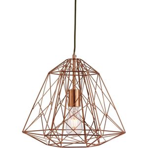 Searchlight GEOMETRIC CAGE - Hanglamp - 1 Lichts - Koper