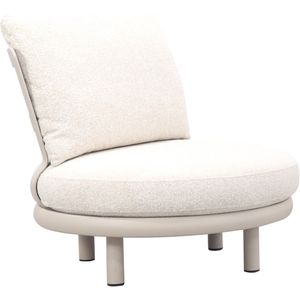 Breeze loungestoel - Naturel/Mokka