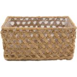 D&M ROOTS rechthoekige rieten mand - L40 x B14 cm
