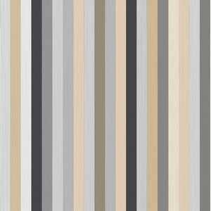 Vliesbehang - Strepen - Wanddecoratie - Wandbekleding - Behang - Vintage - 0,53 x 10,05 M.