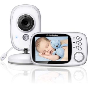 Babyfoon met camera | 3.2 inch scherm | Terugspreken | Temperatuur | Slaapliedjes | Nachtzicht