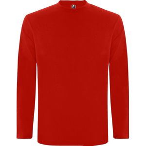 Rood Effen t-shirt lange mouwen model Extreme merk Roly maat 3XL