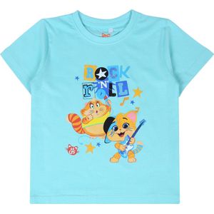 Mintgroen jongens T-shirt 44 Cats