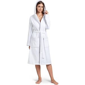 Badjas voor dames, badstof, 100% premium katoenfluweel, badjas, dames, katoen, velours, badjas, wollig, OekoTex, extra zacht