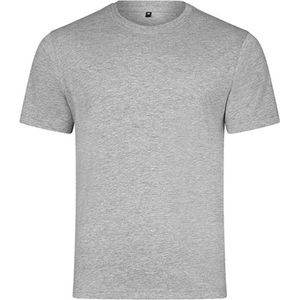 HRM Men´s Organic Heavy Luxury Roundneck Tees HRM103 - Grey Melange - 4XL