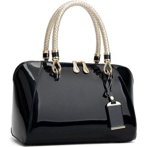 Modieuze damesschoudertas van lakleer - elegante handtas voor vrouwen - waterdichte damestas voor bruiloften en feestjes - clutch voor winkelen