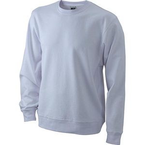 James and Nicholson Unisex Basic Sweatshirt (Wit)