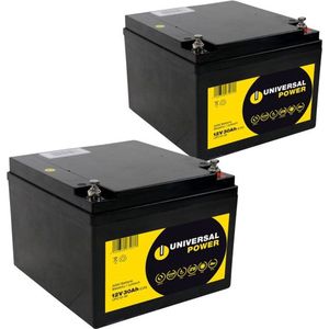 Universal Power Vervangende Accu Voor Freerider FR 168-4P2 Rolstoel 24V 2 X 12V 25Ah