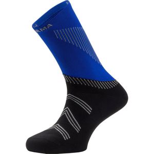 Enforma Londres hardloopsokken - Compressiekousen - Zwart / Blauw - S (36-38)