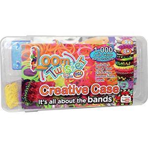 Loom Twister Band Kit Set met 1.000 Elastiekjes, Haaknaald en een Loom Bord