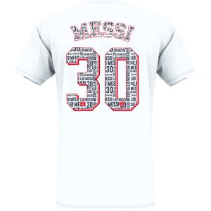 PSG Messi 'Eiffel' t-shirt Wit - Adults