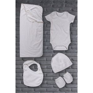 Lubna Home Pas geboren Babysetje 100%Gekamde Katoen-  Net geboren Babyset 0-3 manden UNISEX-OLIFANT