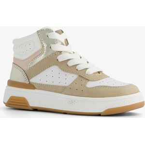 TwoDay leren meisjes sneakers beige goud - Maat 25