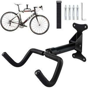TRANKIELO® – Uittrekbare Fietswandhouder – Duurzaam & Ruimtebesparend – Draagvermogen tot 30 kg – Geschikt voor Mountainbikes en Racefietsen