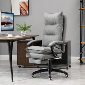 Massagestoel roterende stoel gaming stoel bureaustoel ergonomische bureau stoel hoogte verstelbaar nylon grijs 70 x 62 x 120-130 cm