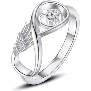 Donley - As ring - urn ring - crematie ring - gedenkring - urn - hart - dieren - ring voor as - memorial ring - ring overledene - ring voor gecremeerd as - Rouwsieraden - As hangers - As-hangers - Asring - persoonlijk gedenksieraden - Wing asring