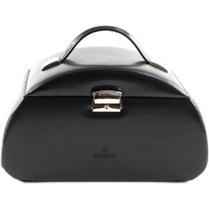 WINDROSE Sieradendoos Merino Jewelry Box Round 2 Black Zwart
