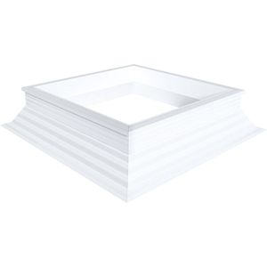schuine pvc-opstand 30/20 0600 x 0600 mm Let op! Dakopening = 20cm meer dan daglichtmaat