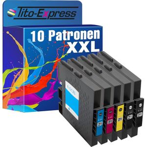 PlatinumSerie 10x inkt cartridge alternatief voor RICOH GC-21