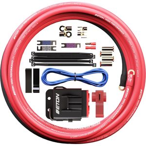 Eton PCC20 - Audiokabel - 20mm2 OFC kabelset - voedingskabelset - 100% koperen kabel voor het aansluiten van een autoversterker