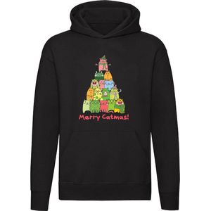 Merry Catmas Hoodie | Kat | Poes | Kerst | Kersttrui | Huisdier | Trui | Unisex