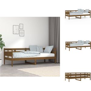 vidaXL Houten Slaapbank - Logeerbed en Bank - 203.5 x 86 x 66 cm - Massief Grenenhout - Bed