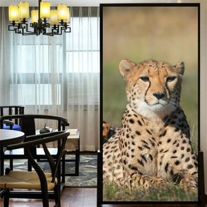 Raamfolie luipaard - 60 x 120 cm
