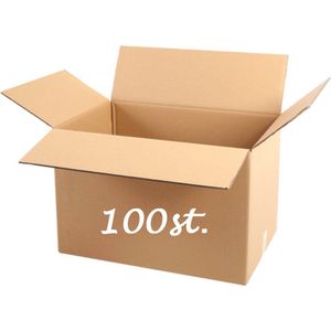 Verzenddoos 100 stuks XL Karton 900 x 400 x 400 mm Kartonnen Verzenddozen Bruin Doos 90 x 40 x 40 cm – opbergdoos – 3-laags karton 390g/m2