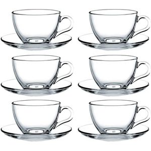 Theeglazenset – premium kwaliteit – luxe glazen koffie 6stuks