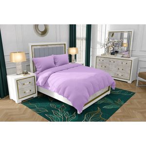 Zydante Swisstech® - Dekbedovertrekset - The Cotton Collection - Plain Purple - 240x200/220 + 2*60x70 cm