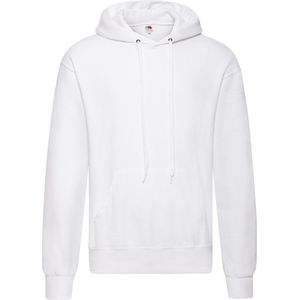 Fruit of the Loom capuchon sweater wit voor volwassenen - Classic Hooded Sweat - Hoodie - Heren kleding XL (EU 54)