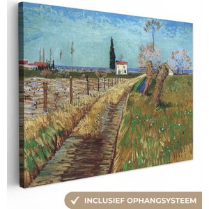 Vincent van Gogh - Pad door een veld met Wilgen - Vincent - Kunst - 80x60 cm - Muurdecoratie