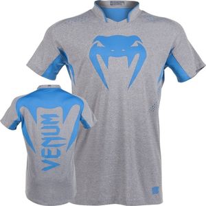 Venum Dry Tech Hurricane X FIT™ T-shirt Grijs Neo Blauw maat XXL