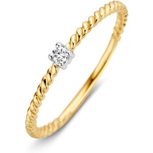 Ring bicolor zirkonia