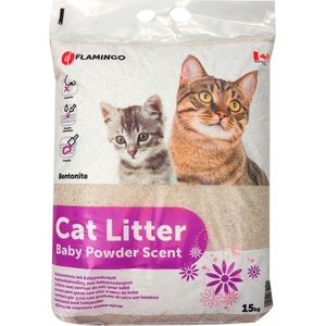 Kattenbakvulling Babypoeder Geur - Kattenbakvulling - 15 kg