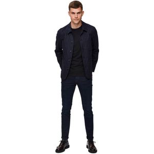 Selected Homme Heren Jeans SLIM LEON slim Fit Blauw 30W / 34L Volwassenen