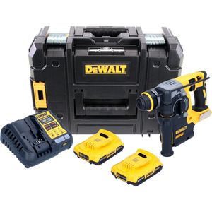 DeWalt DCH 273 D2 accu combihamer 18V 2.1J SDS-Plus borstelloos + 2x accu 2.0Ah + lader + TSTAK