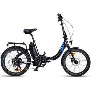 Urbanbiker Mini | Elektrische fiets Opvouwbare | Autonomie 100KM | Zwart | 20