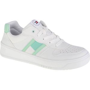 Tommy Hilfiger Low Cut Lace-Up Sneaker T3A4-32143-1351A166, voor meisje, Wit, Sneakers, maat: 37