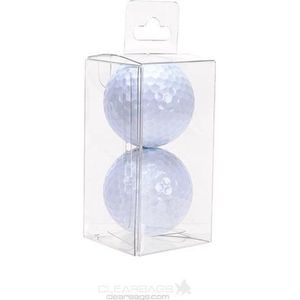 Plastic Doosjes 4,3x4,3x8,6cm Kristalhelder met Hanger in het midden (25 stuks) | Geschenkdoos