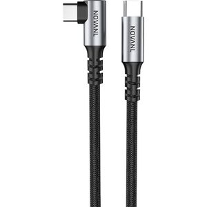 NOVANL Snellader USB C naar USB C Kabel - Grijs - 1.5M - USB Kabels - Samsung - Oplader - Lader
