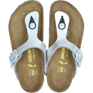 Birkenstock Jongens Slippers Gizeh Kids - Zilver - Maat 30