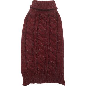 Duvo + - Honden sweater cozy Rood S - 40 cm