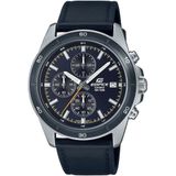 Casio Edifice EFR-526L-2CVUEF Horloge - Leer - Blauw - Ø 42 mm