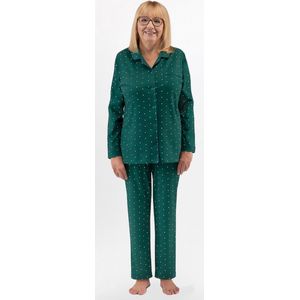 Martel Ewa katoenen damespyjama - donkergroen L